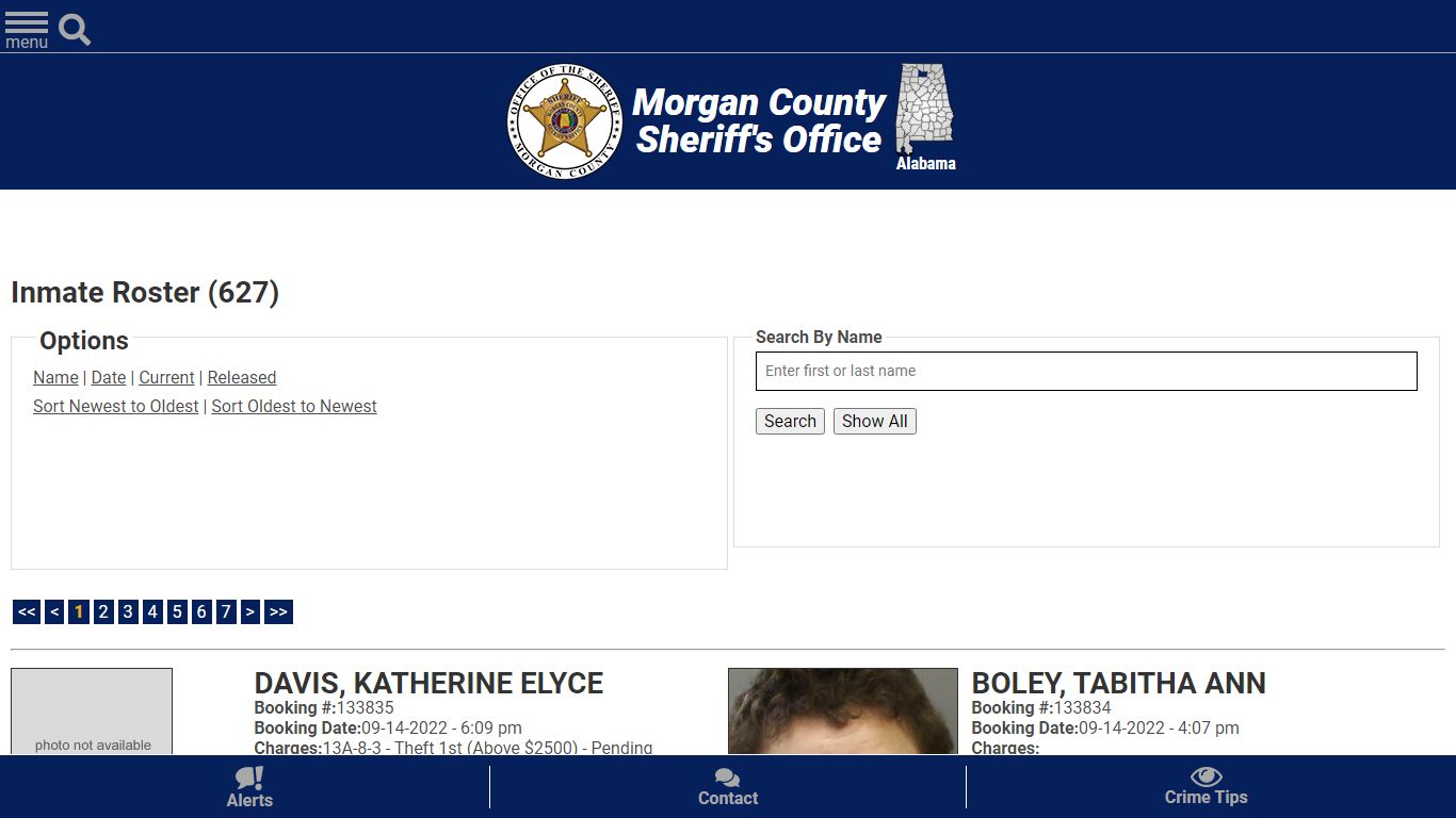 Inmate Roster (584) - Morgan County Sheriff, Al